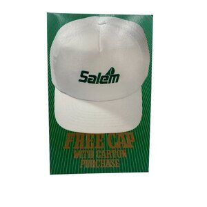 Vintage 1990 Salem Cigarettes Promo Hat Cap NOS in Original Box RJR Tobacco